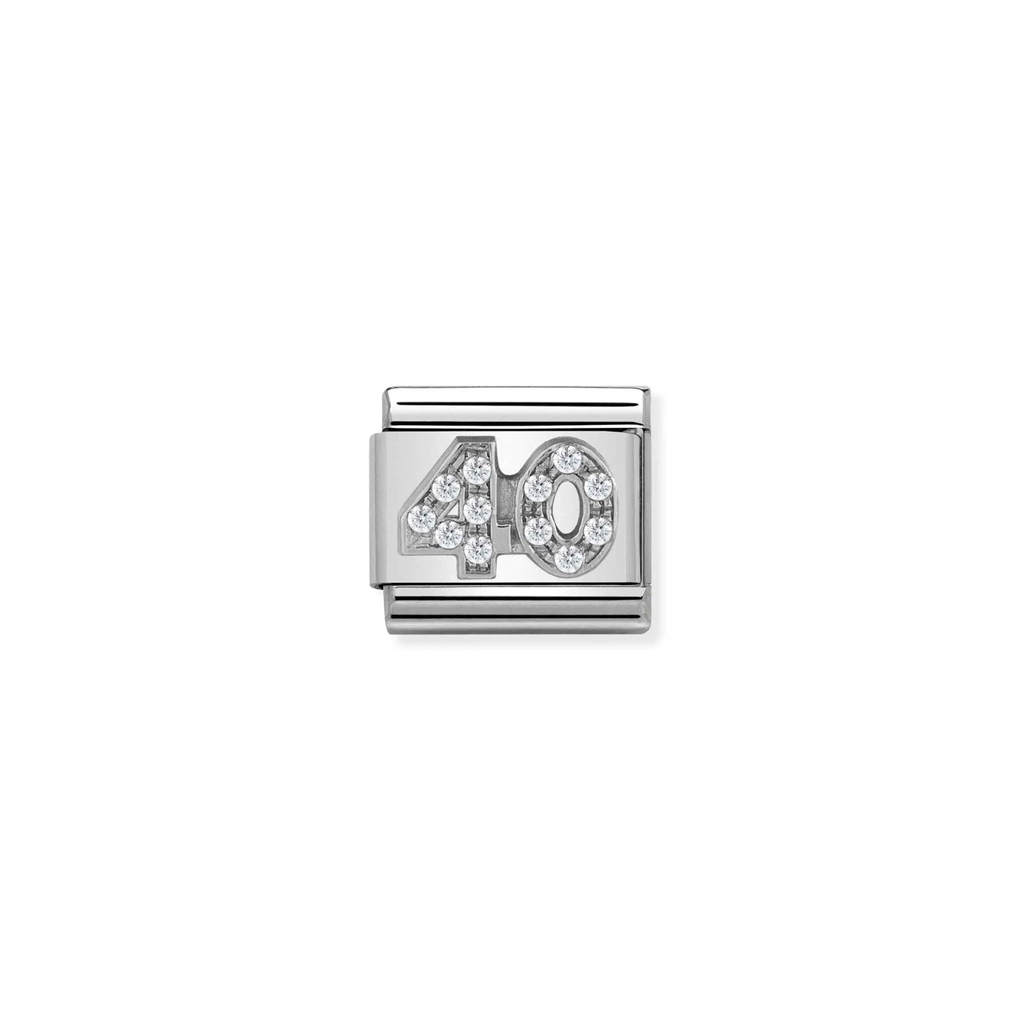 Age / Number 40 CZ Link | Silver