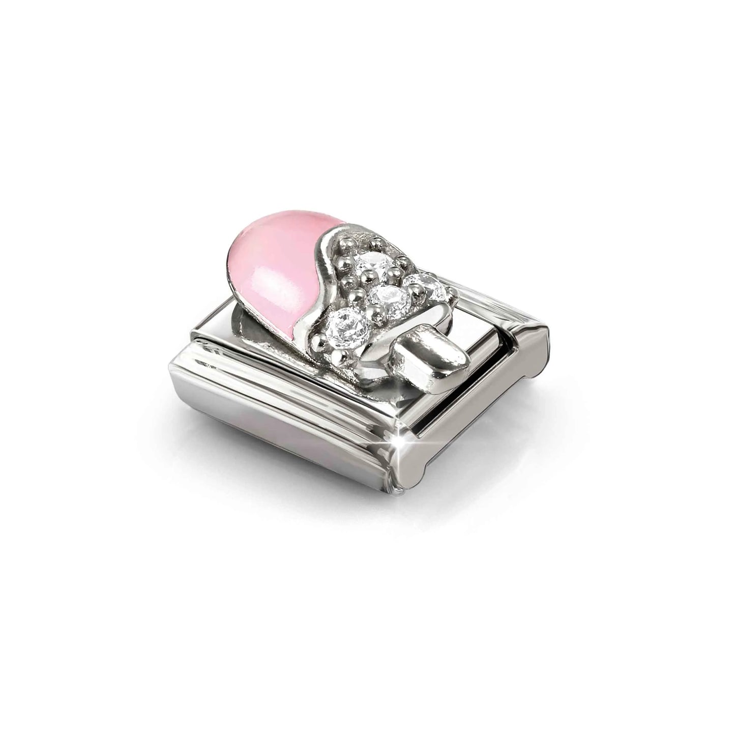 Ice Lolly CZ Link | Silver & Enamel