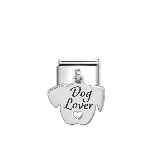 Dog Lover Pendant Link | Silver