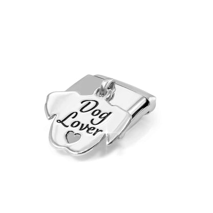Dog Lover Pendant Link | Silver