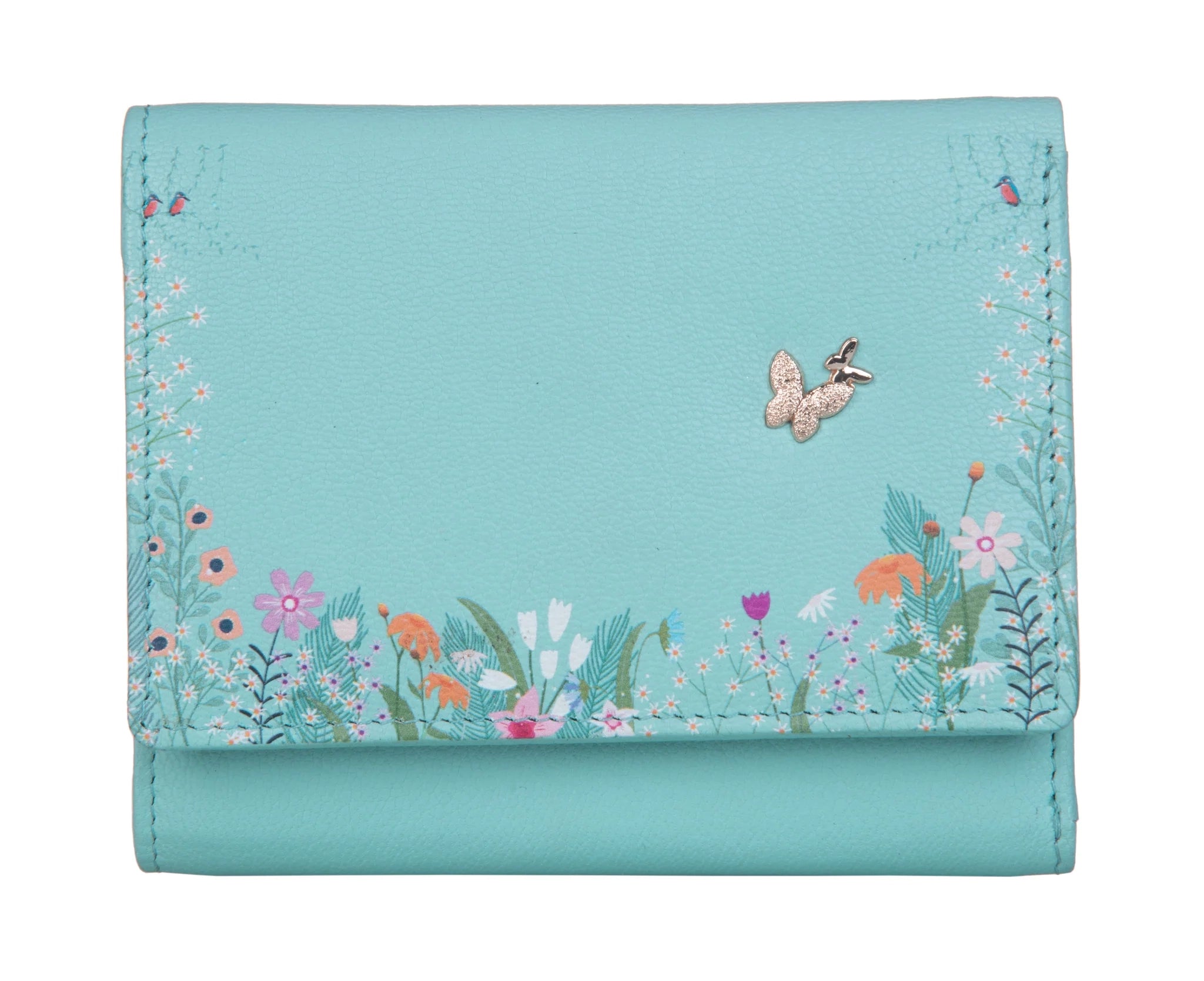 Shiloh Tri-Fold Compact Purse in Green