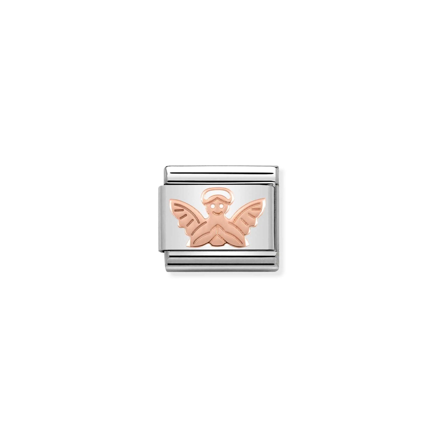 Angel Figure Charm - 9K Rose Gold