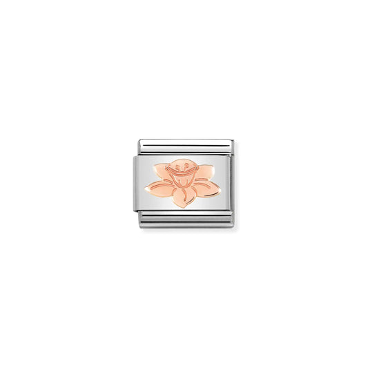 Daffodil Charm - 9K Rose Gold Charm