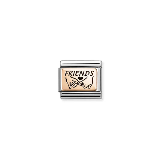 Pinky Promise Friends Link | 9K Rose Gold & Enamel