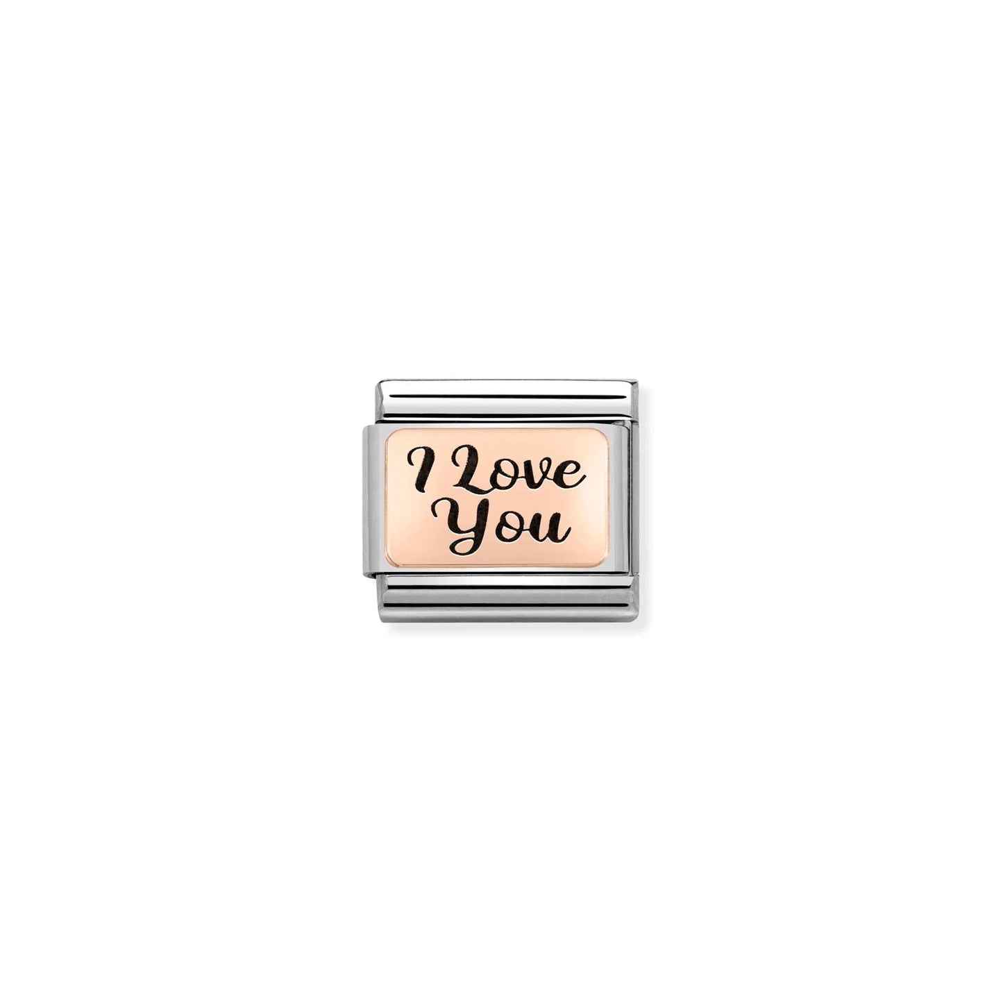 I Love You Link | 9k Rose Gold
