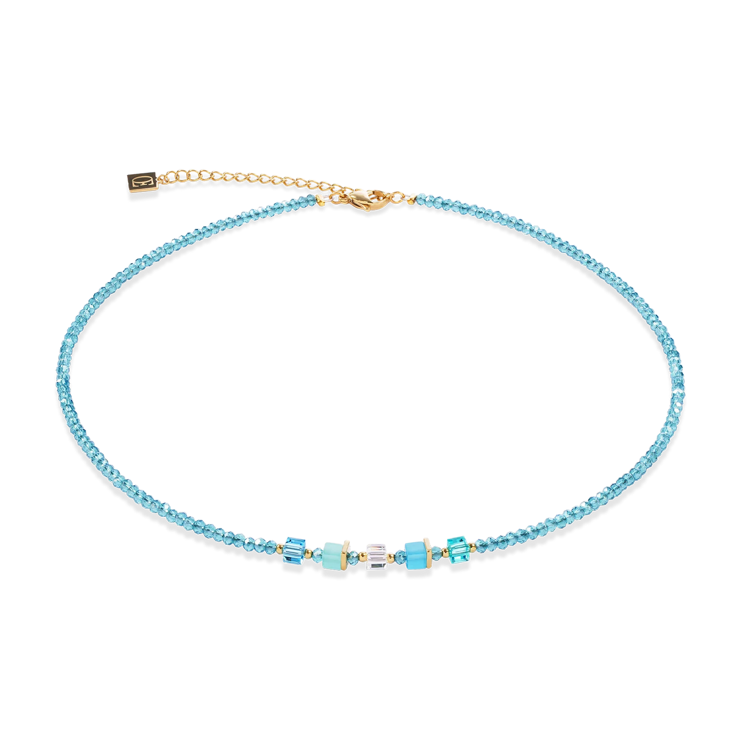 Joyful Colours Turquoise Gold | Necklace