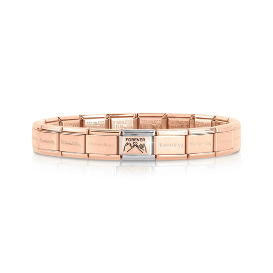 Starter Bracelet | Rose Gold Pinky Promise Charm