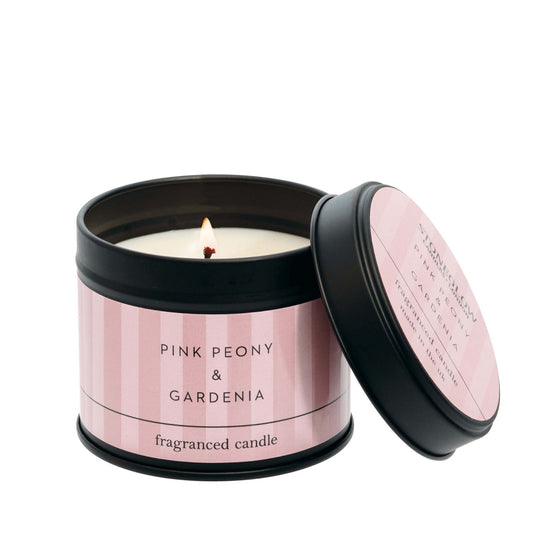 Pink Peony & Gardenia Tin