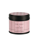 Pink Peony & Gardenia Tin