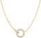 Gold Interlinked Circles Pavé CZ Necklace