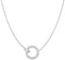 Silver Interlinked Circles Pavé CZ Necklace