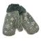 Little Stars Faux Fur Mittens | Grey