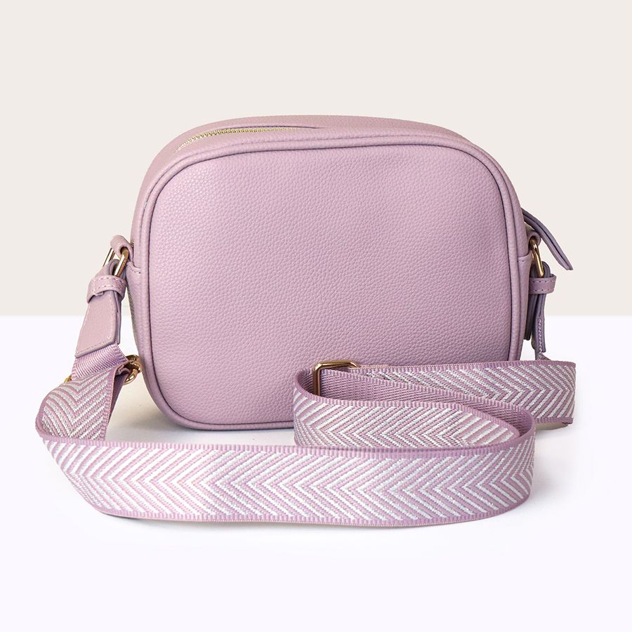 Vegan Leather Camera Bag | Soft Lilac