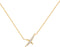 Gold Kiss Pavé CZ Necklace