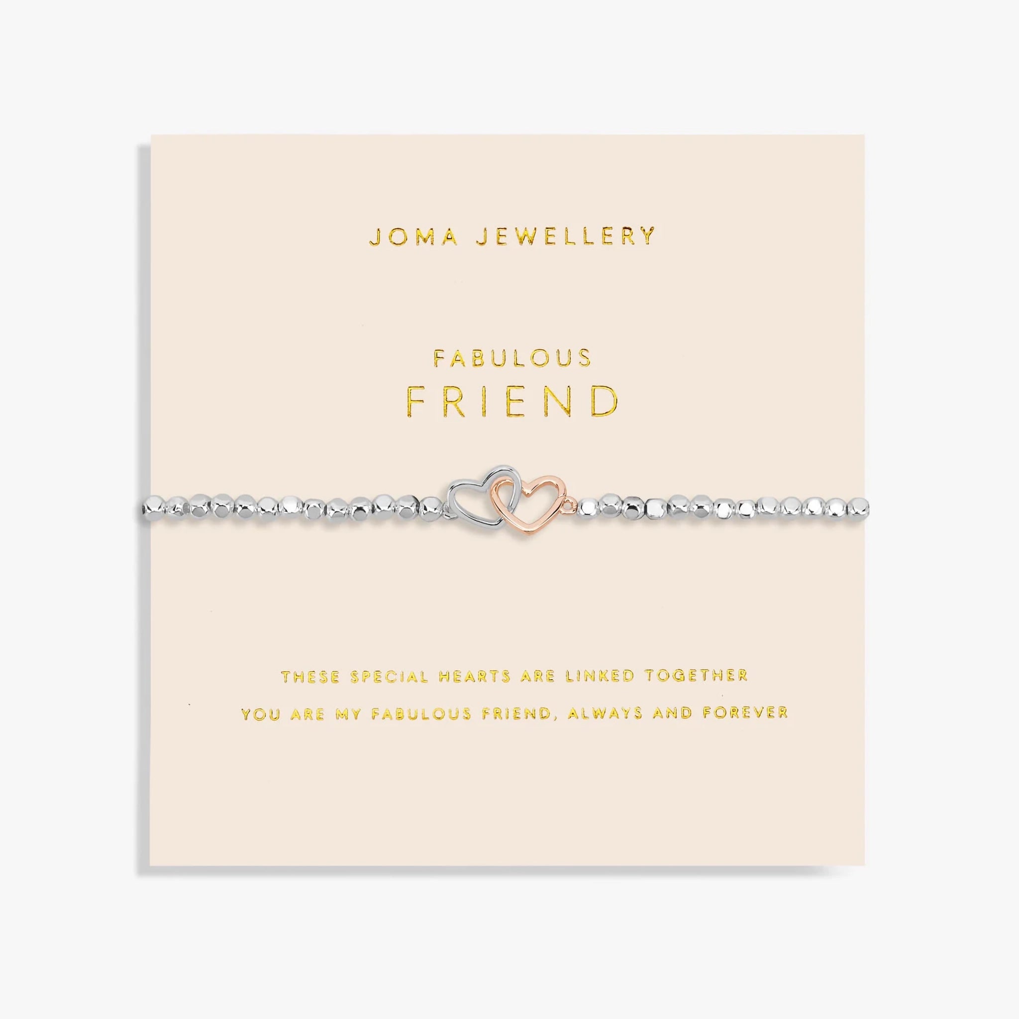 Bracciale Joma Jewellery A Little Fabulously You | Placcato Argento Con Ciondoli | Regalo Con Biglietto Poetico