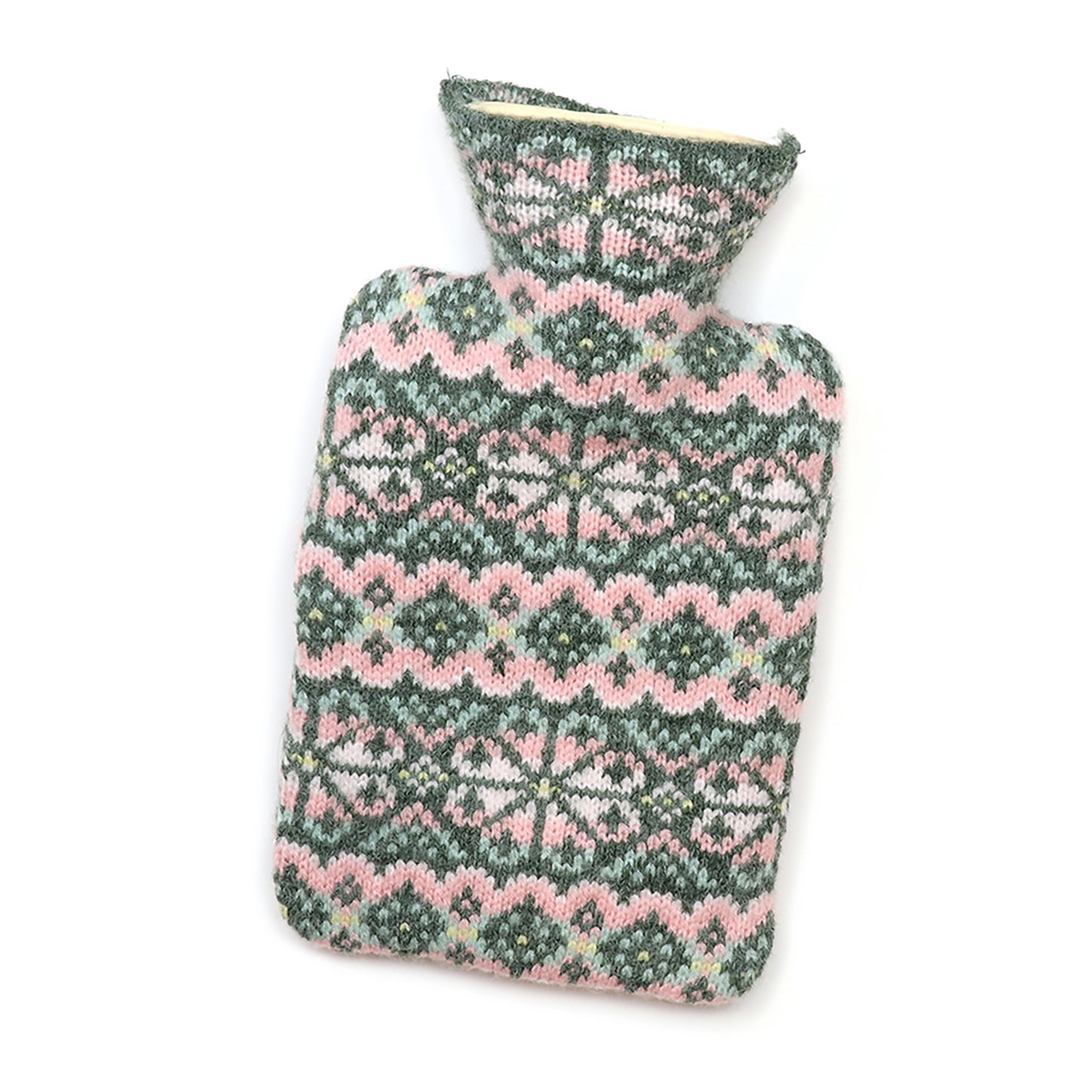 Imogen Hot Water Bottle | Sage & Pink