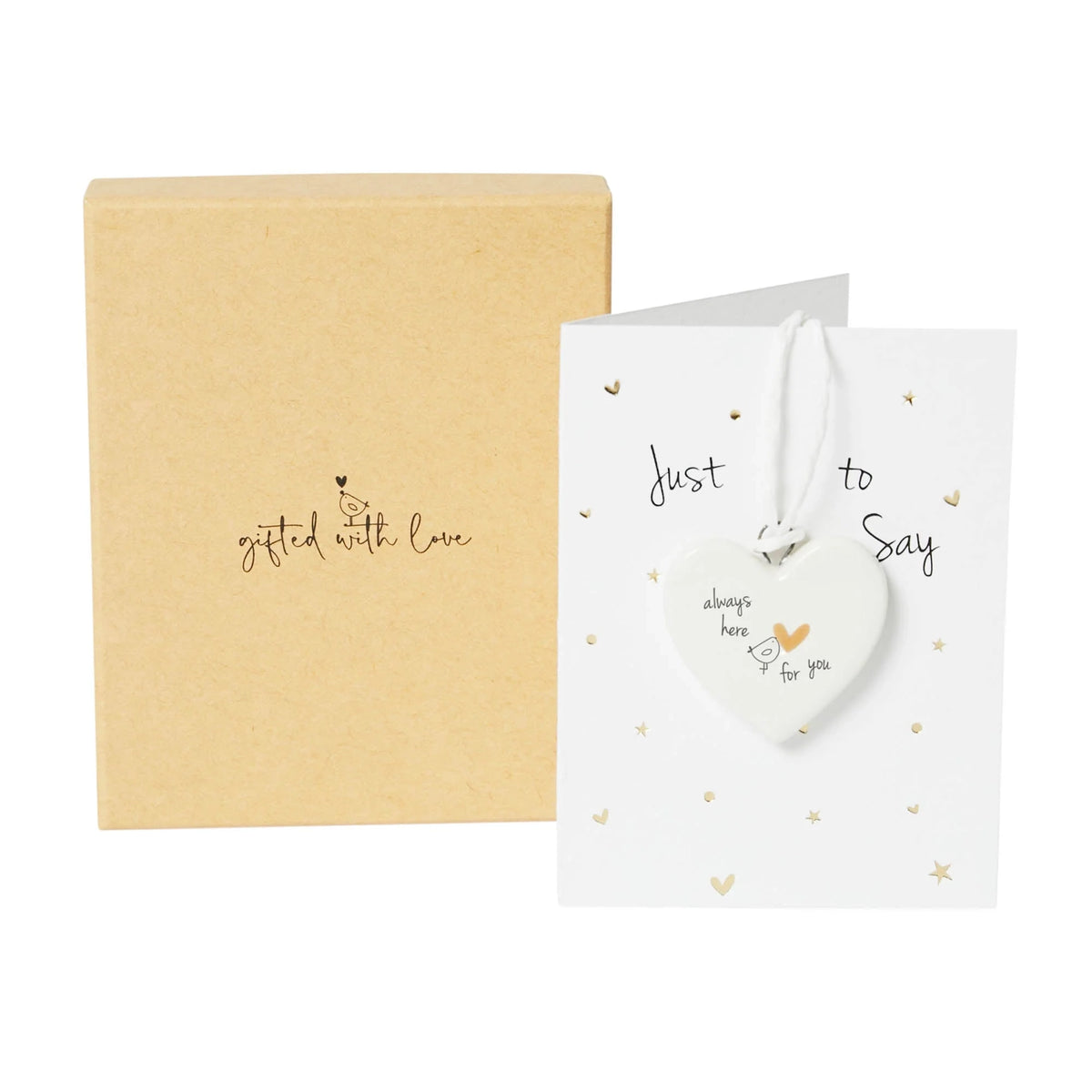 Porcelain Heart Decoration | Here for You
