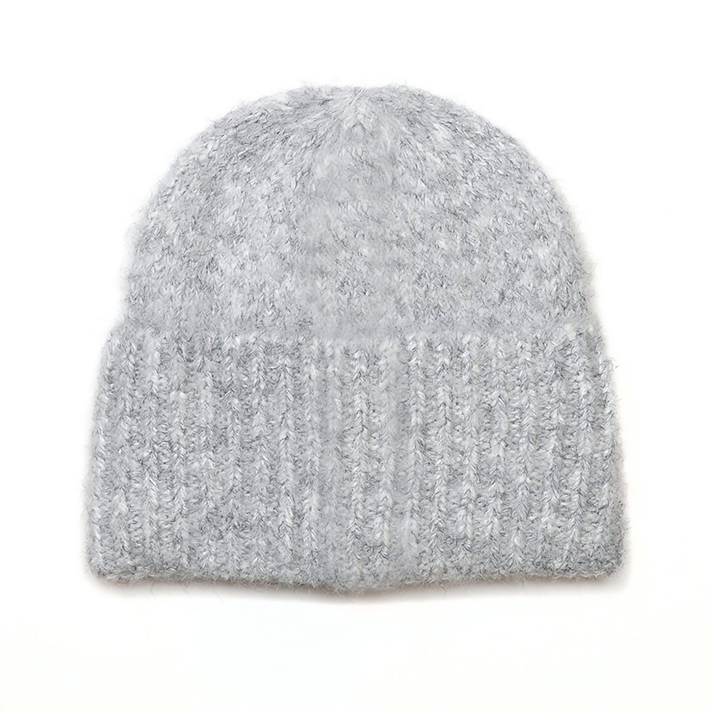 Ashleigh Knitted Beanie Hat | Grey Marl