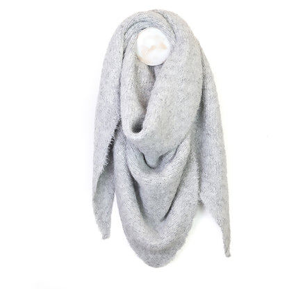 Ashleigh Triangle Scarf | Grey Marl
