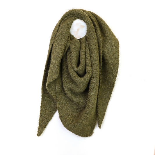 Ashleigh Triangle Scarf | Khaki Green