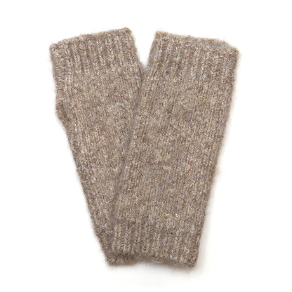 Ashleigh Knitted Wrist Warmers | Oatmeal