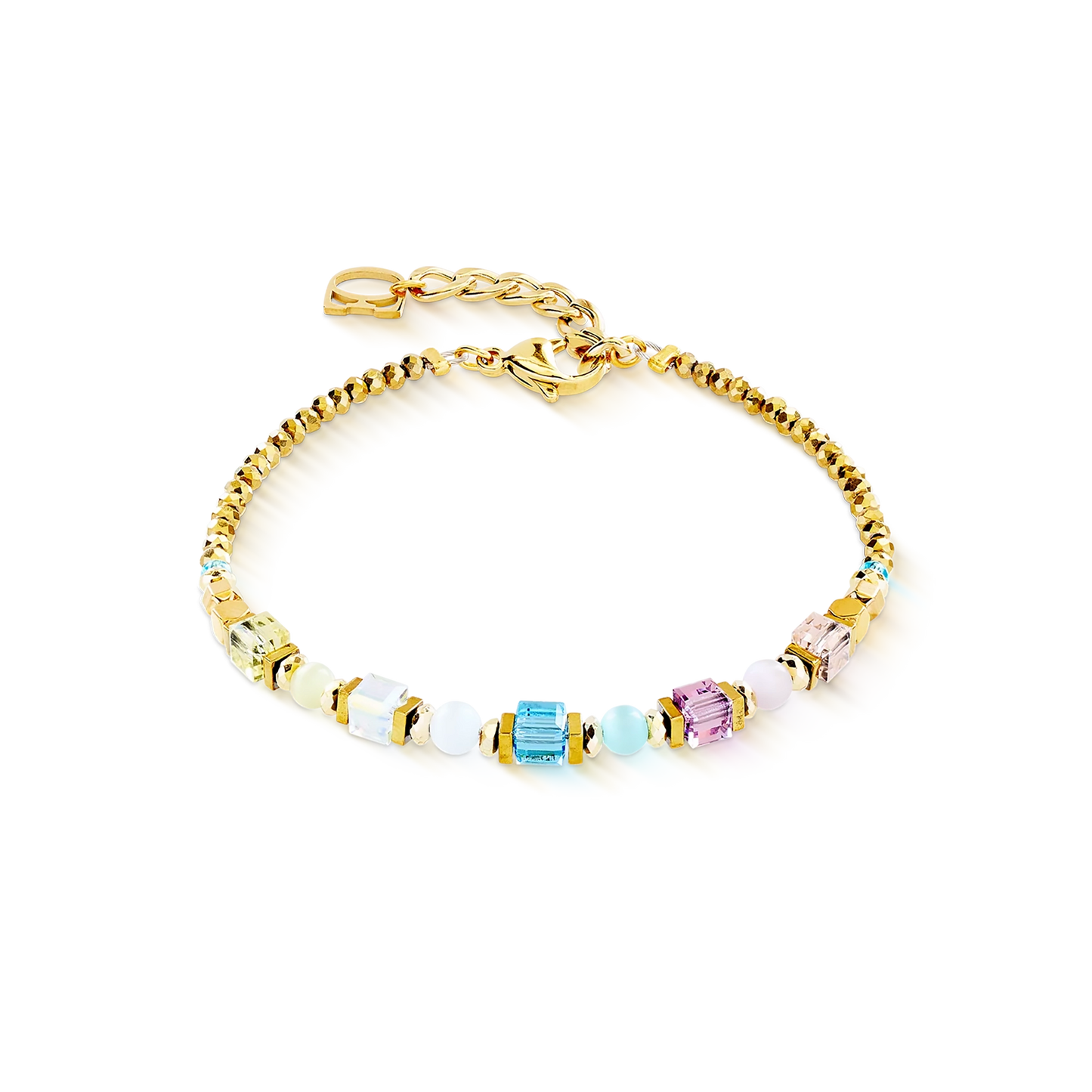 Aura Pastel Cube Gold | Bracelet