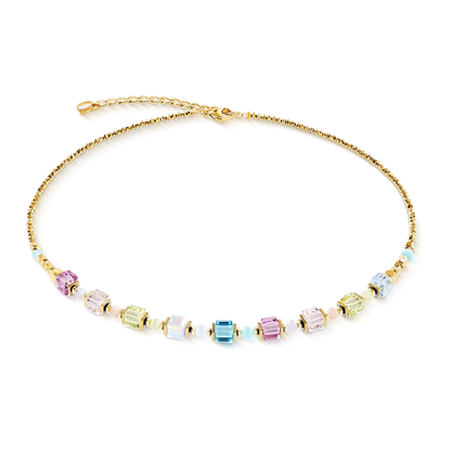 Aura Pastel Cube Gold | Necklet