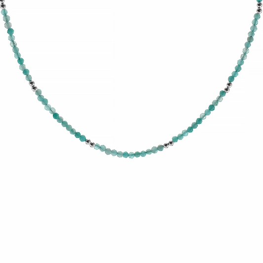 Amazonite beaded necklace