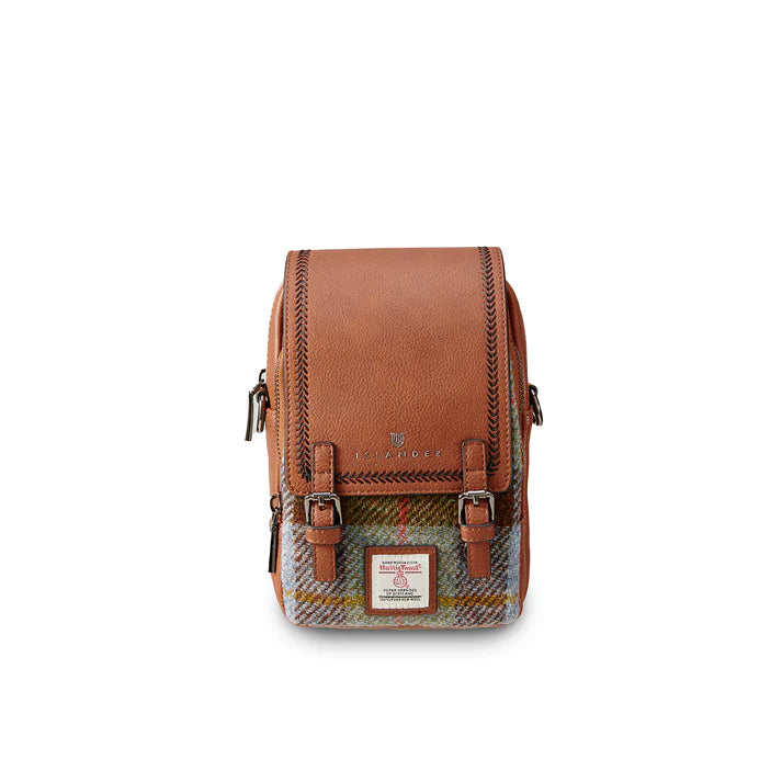 Tartan Baby Jura Crossbody | Chestnut & Blue