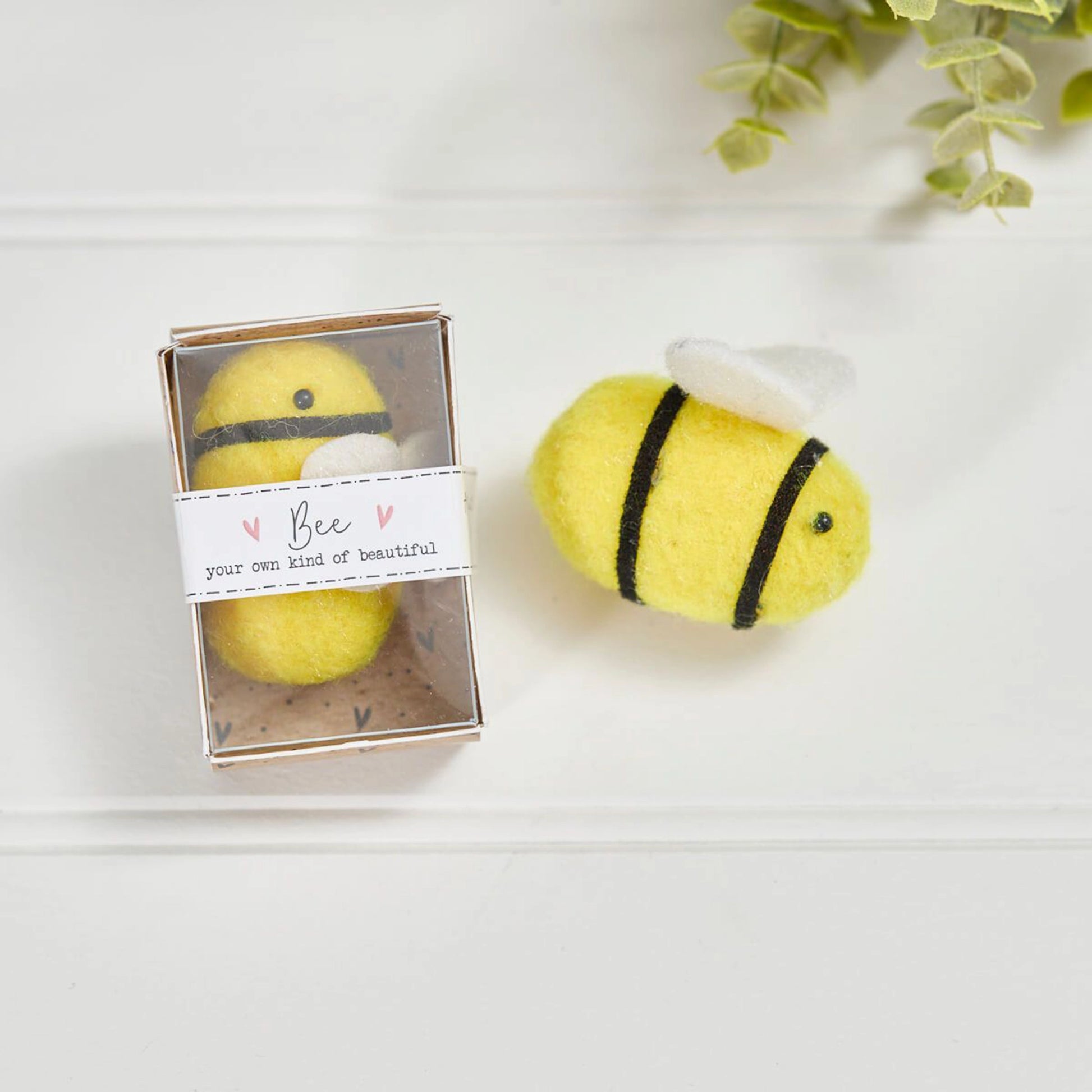 Felted bee keepsake