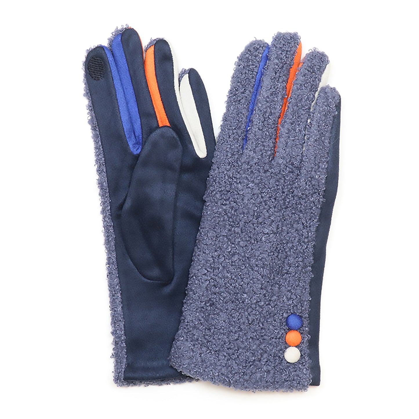 Bergen Boucle Gloves | Blue