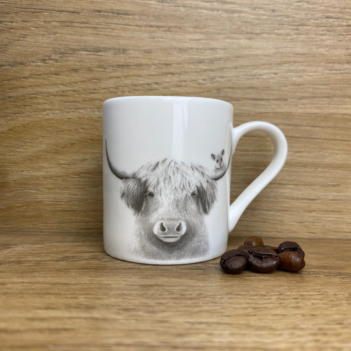 Fine Bone China Espresso Mug | Bessie Cow & Mouse