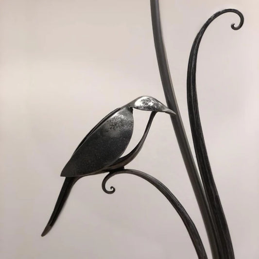 Steel forged bird detail