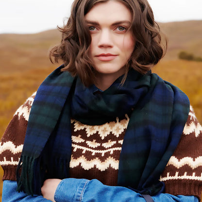Tartan Lambswool Scarf | Black Watch