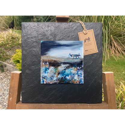 Bluebells | Large Slate Mounted Wall Art