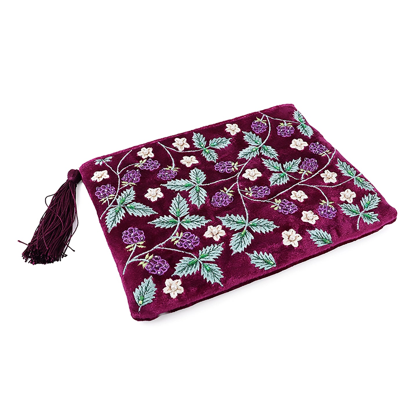 Embroidered Zip Pouch | Bramble