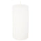 Winter white wax pillar candle