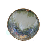 Medium glazed stoneware dish, featuring hand painted design of a rock pool bottom
