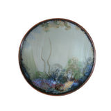 Small glazed stoneware dish, featuring hand painted design of a rock pool bottom