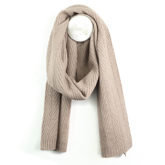 Charlotte Herringbone Scarf | Oatmeal