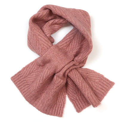 Charlotte Herringbone Pull-Through Scarf | Rose