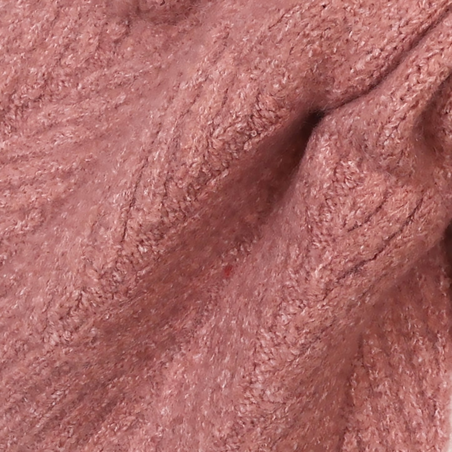 Charlotte Herringbone Pull-Through Scarf | Rose
