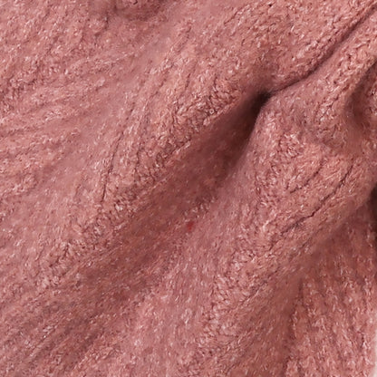 Charlotte Herringbone Pull-Through Scarf | Rose