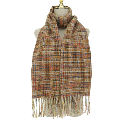 Checked Scarf | Toffee