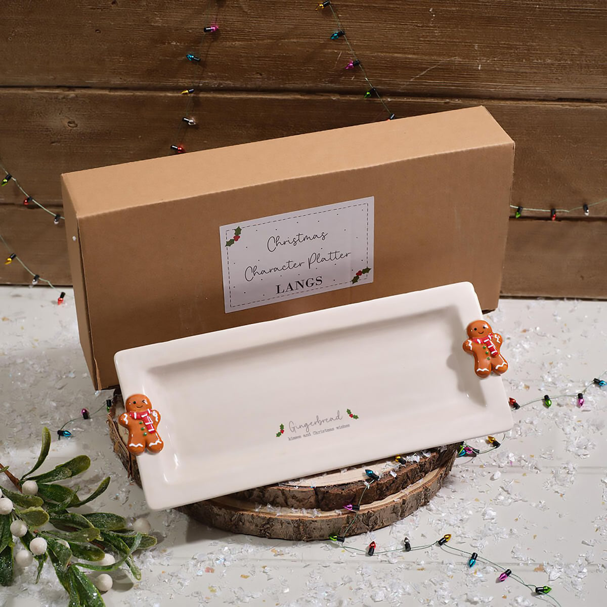 Christmas Gingerbread Kisses | Ceramic Platter