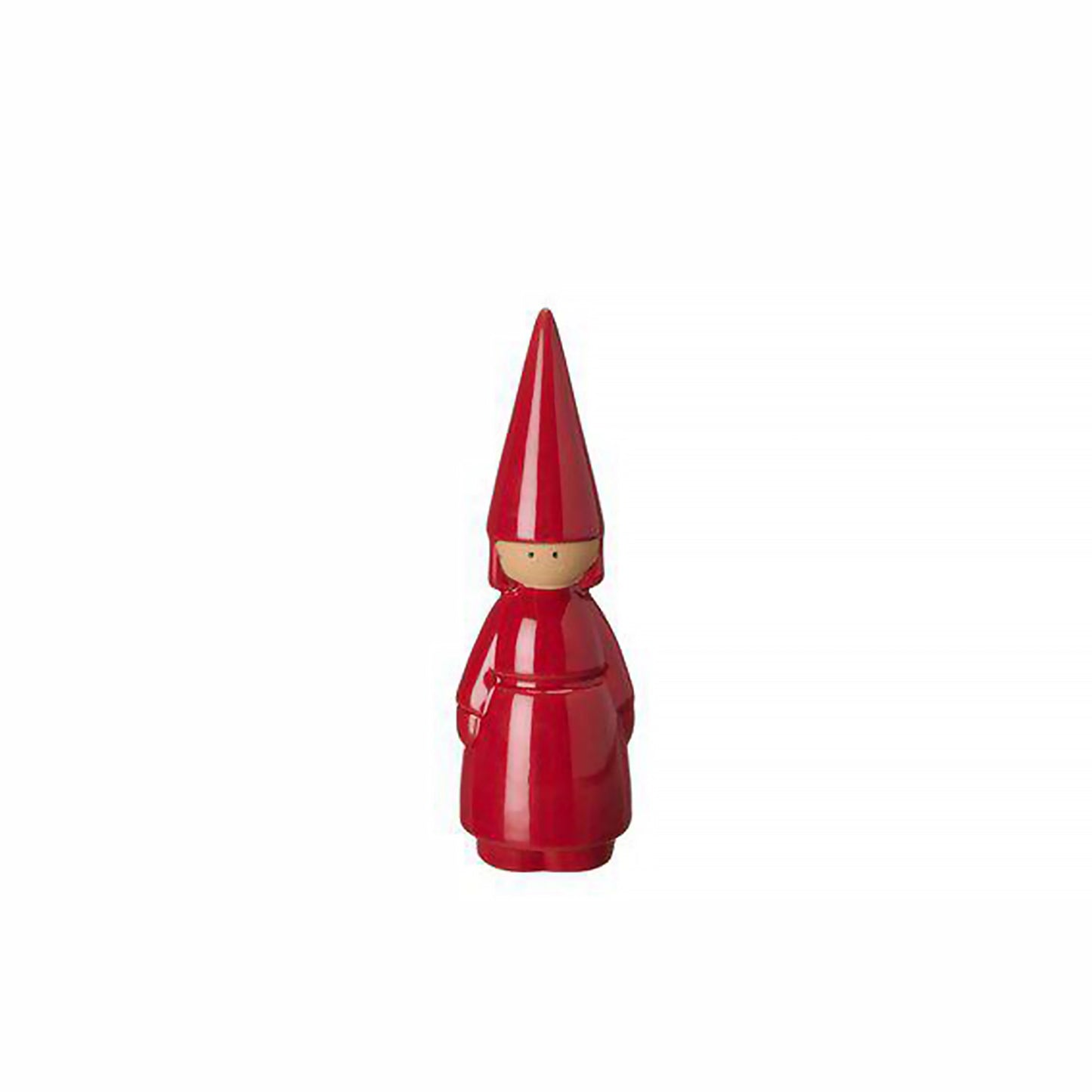 Glossy red elf gnome ornament woman
