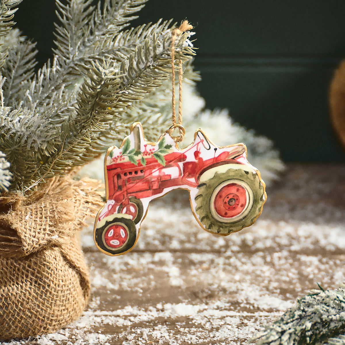 Christmas Tree Decoration | On the Farm Tractor