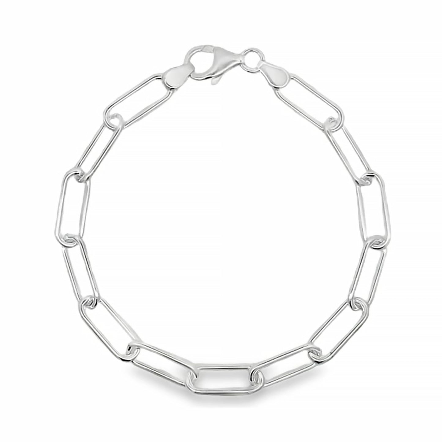 A chunky silver chain bracelet