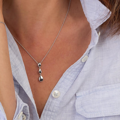 Coast Pebble Triple Drop | Pendant
