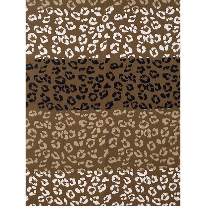 Colour Block Animal Print Scarf | Artichoke & Olive